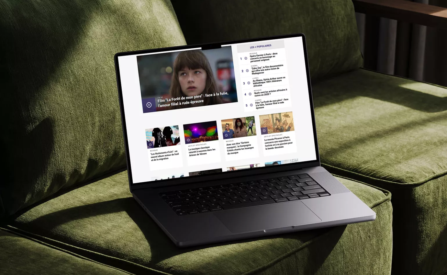 Aperçu de la plateforme web Drupal de TV5 Monde gérée en évolution en continu par l'agence AODB.